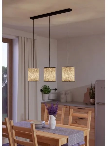 Eglo 43937 - Luster na lanku BUTTERBURN 3xE27/25W/230V