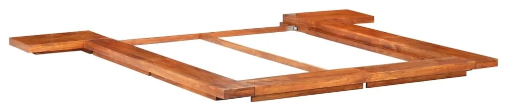 vidaXL Futónový posteľný rám japonský štýl akáciový masív 140x200 cm