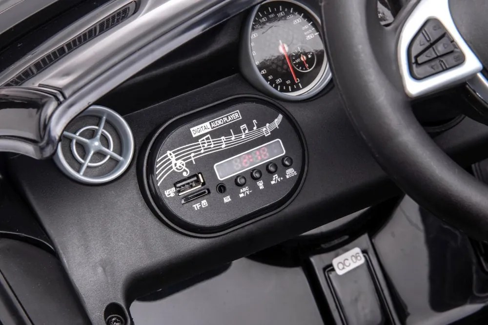 LEAN CARS Elektrické autíčko Mercedes SLC 300 LED MP3 modré