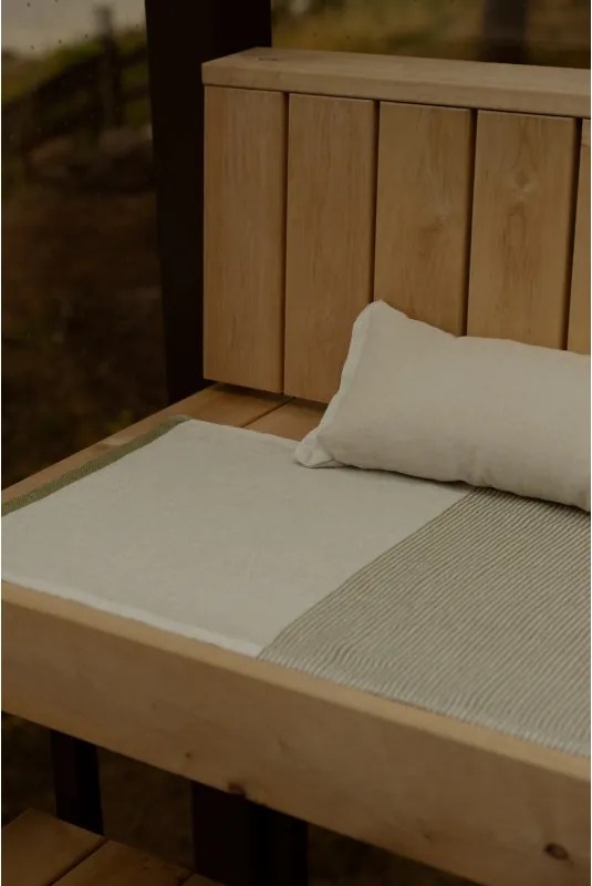 Podložka do sauny Kaisla 50x180, ľan-olivová