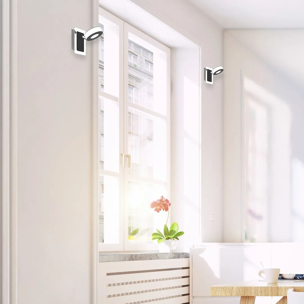 Nástenné LED svietidlo Sole, 1x LED 5w, 4000k, ch/b