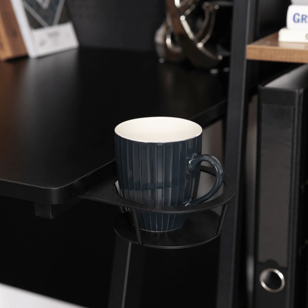 PROXIMA.store - Industriálny písaci stôl ICE FARBA: hnedá