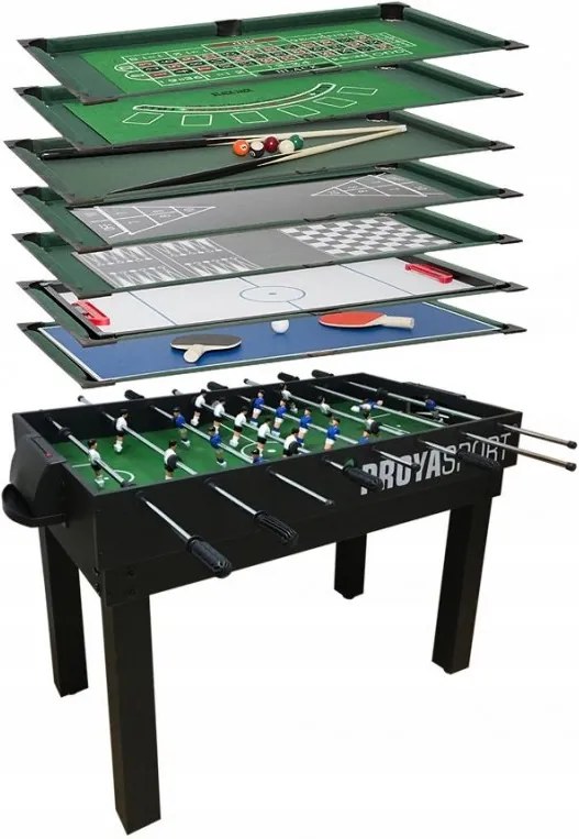Multifunkčný stôl Sportino FUNGAME čierny