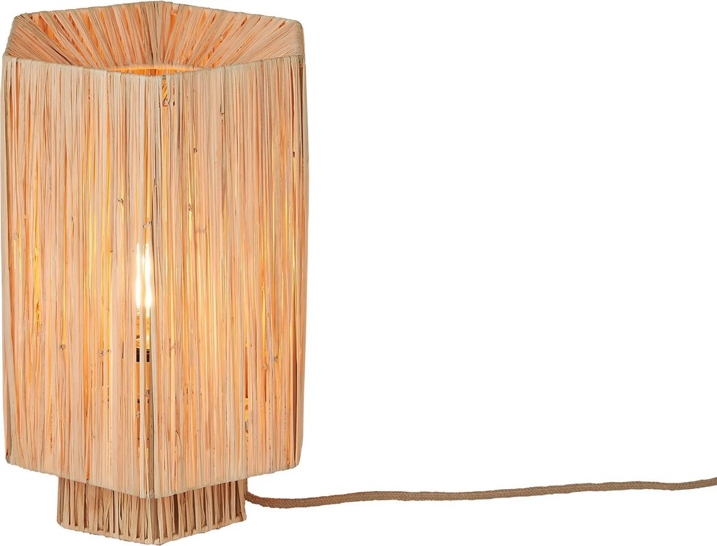 XXXLutz STOLNÁ LAMPA, nožný spínač, E27, 22/22/36 cm Good & Mojo - Online Only bytové doplnky - 004315009301