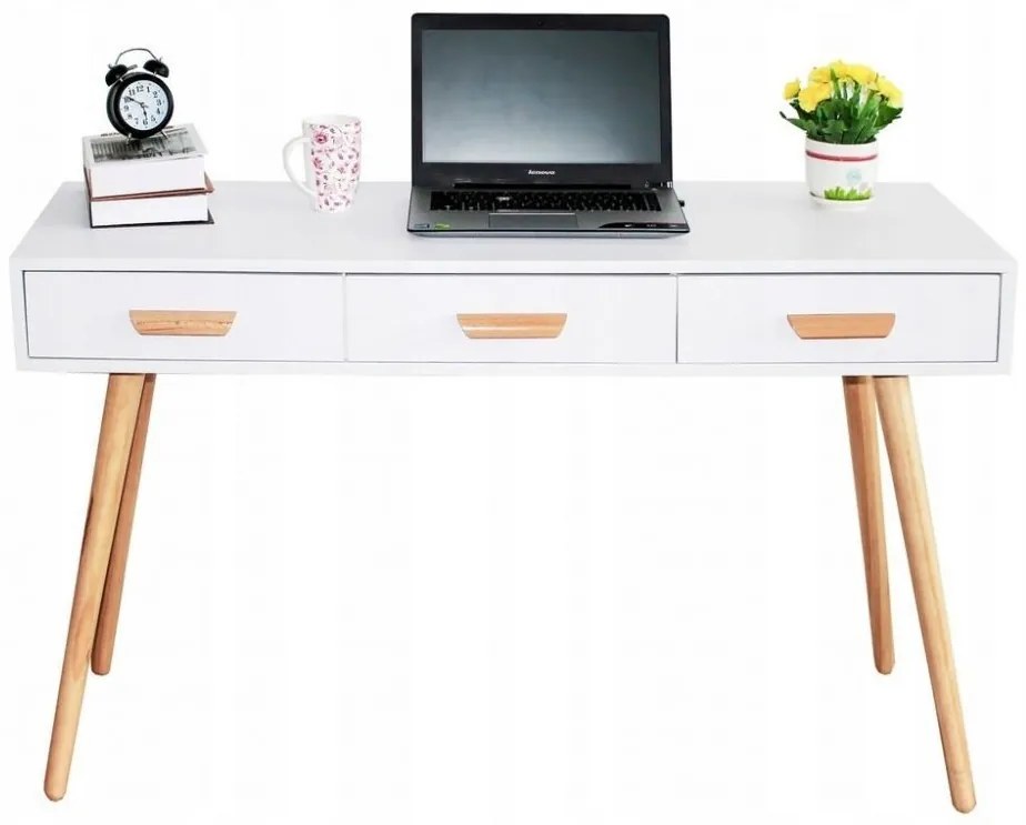 Písací stôl Goodhome - biela