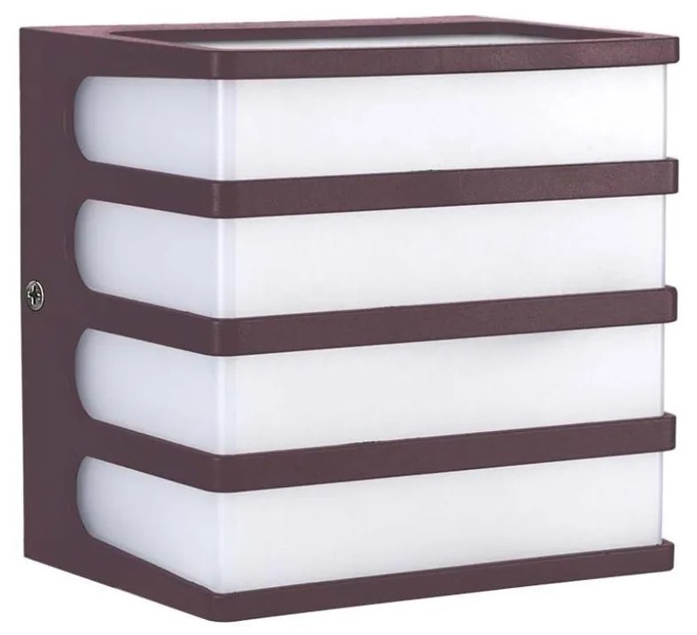 LED Vonkajšie nástenné svietidlo LED/8W/230V IP65 3000K hnedá
