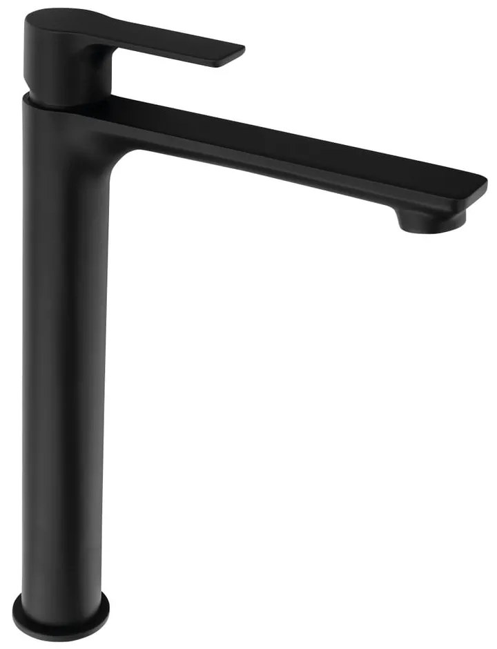 Matne čierna stojančeková umývadlová batéria Pax – Sapho