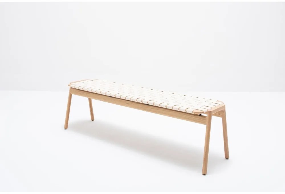 Biela/v prírodnej farbe lavica Klupa - Gazzda