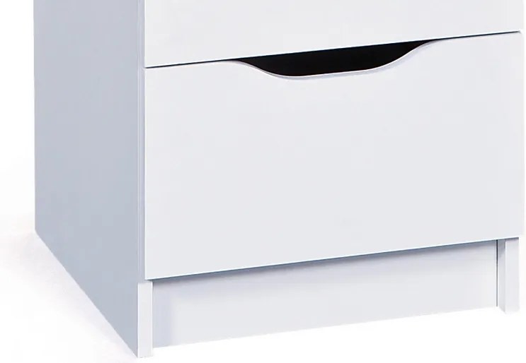 Komoda so 3 zásuvkami Westphalen, biela