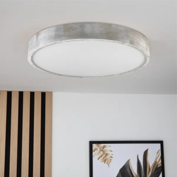 Brilagi - Stropné svietidlo PINO 3xE27/15W/230V borovicové/strieborné pr. 47,5 cm