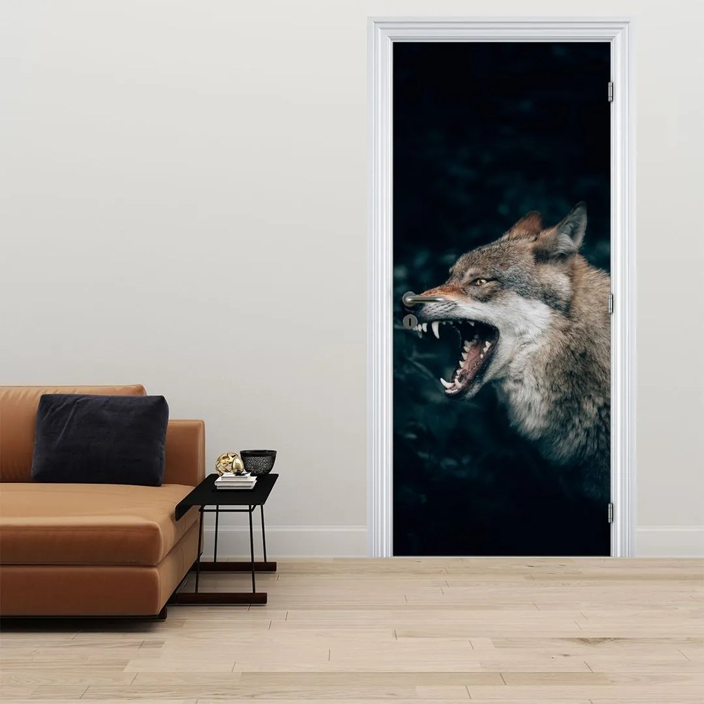 Fototapeta na dvere - Vlk (95x205cm)