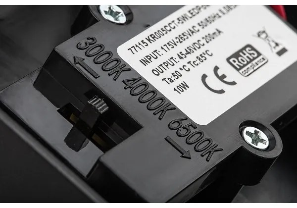 Rabalux 77115-LED Von. nás. svietidlo so senzorom ZARAGOZA LED/9W/230V IP54 čierna