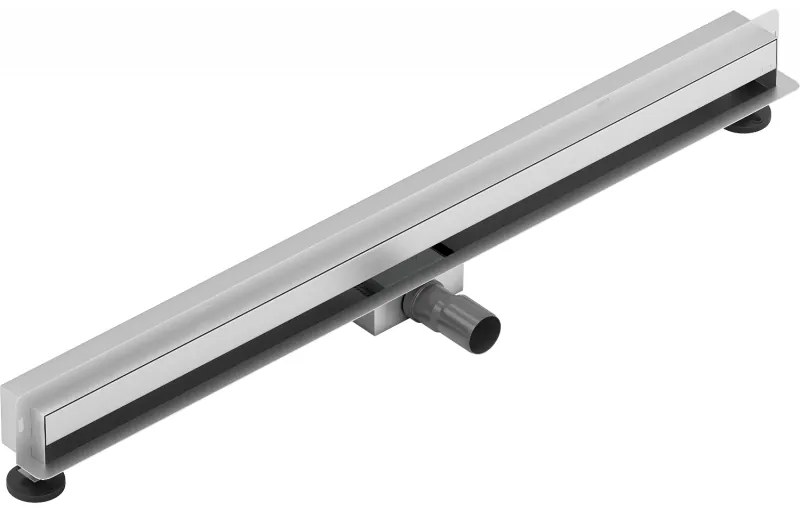 Mexen Flat nerezový sprchový žľab na stenu 90 cm vzor WALL, 1030090