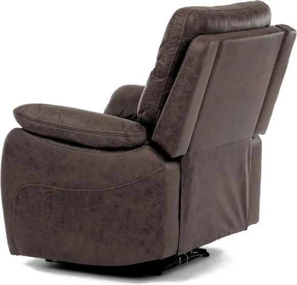 Polohovacie kreslo hnedé, elektrické TV-4094 BR3