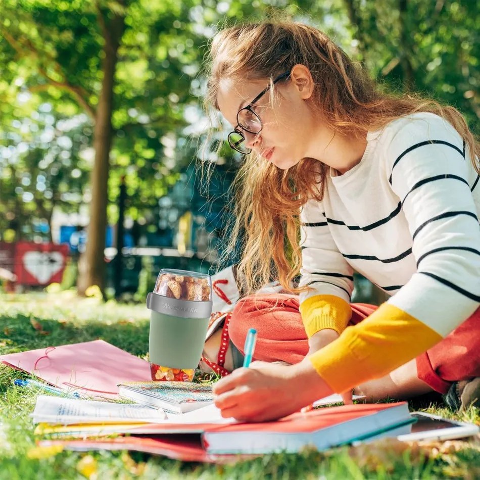 Westmark Trojdielna dóza na jedlo, 1150 ml, mätovo zelená, L