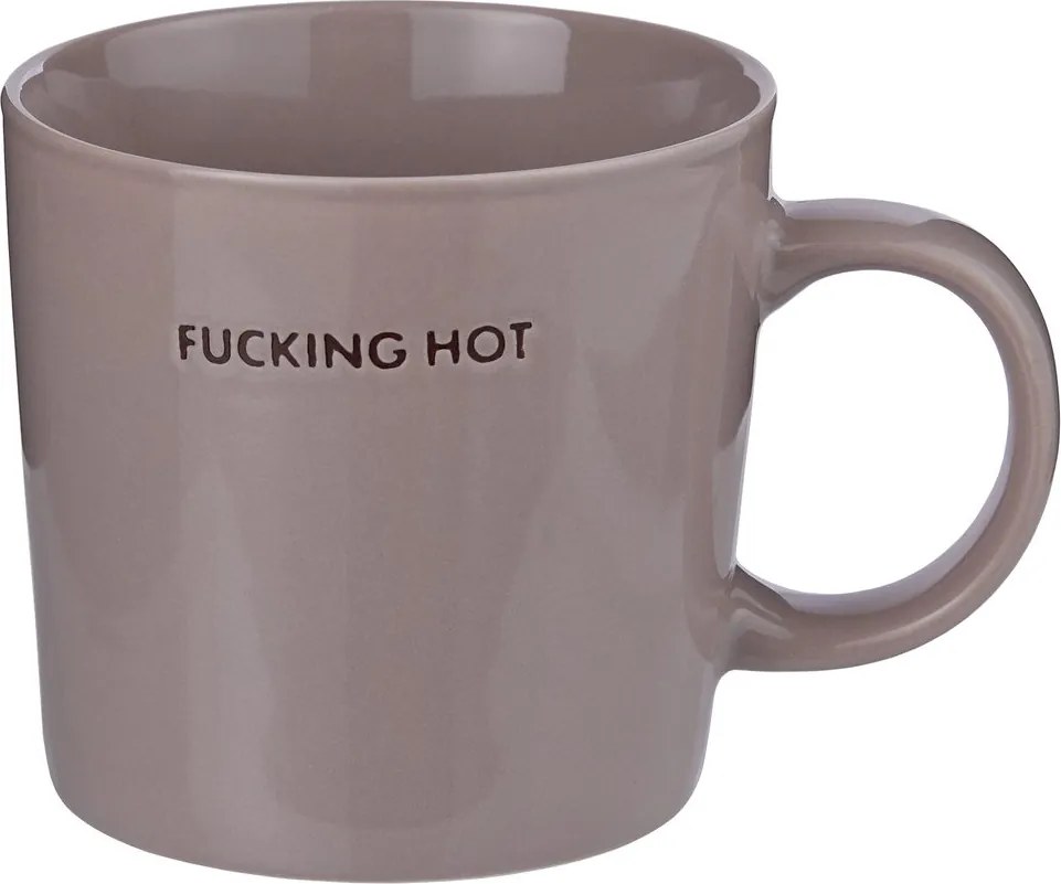 GOOD VIBES Hrnček "Fucking Hot" 400 ml - fialová