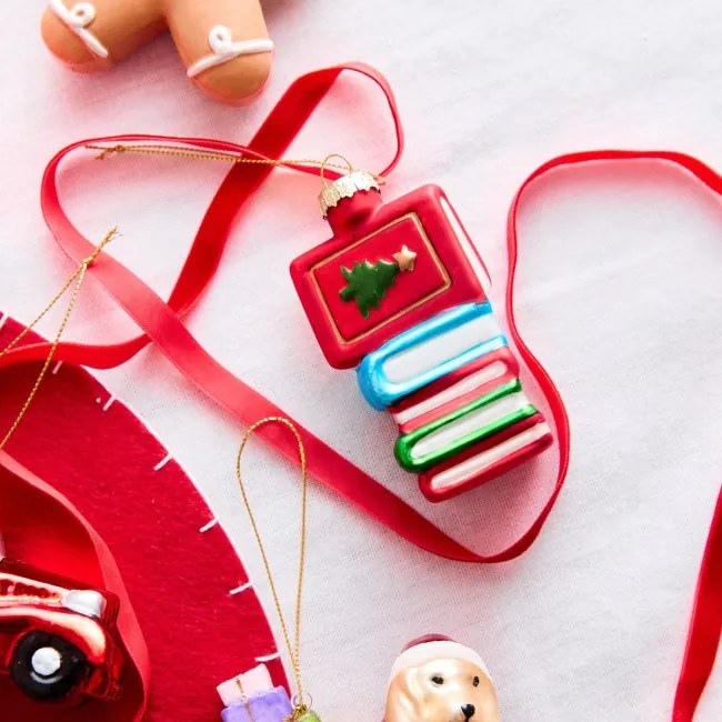 Závesná vianočná dekorácia GLASSO knihy 712678