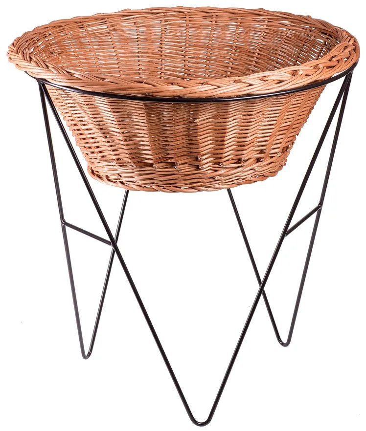 Kovový stojan s okrúhlym košom Salg III.priemer 65 x v. 75(cm)