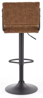 Barová stolička 109x46 cm čierna/hnedá