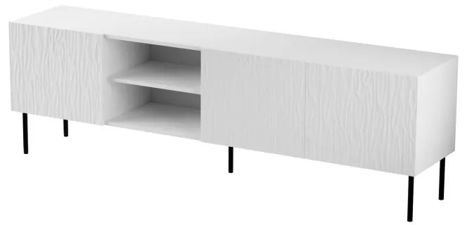 TV stolek Jungle 190 cm bílý/černý
