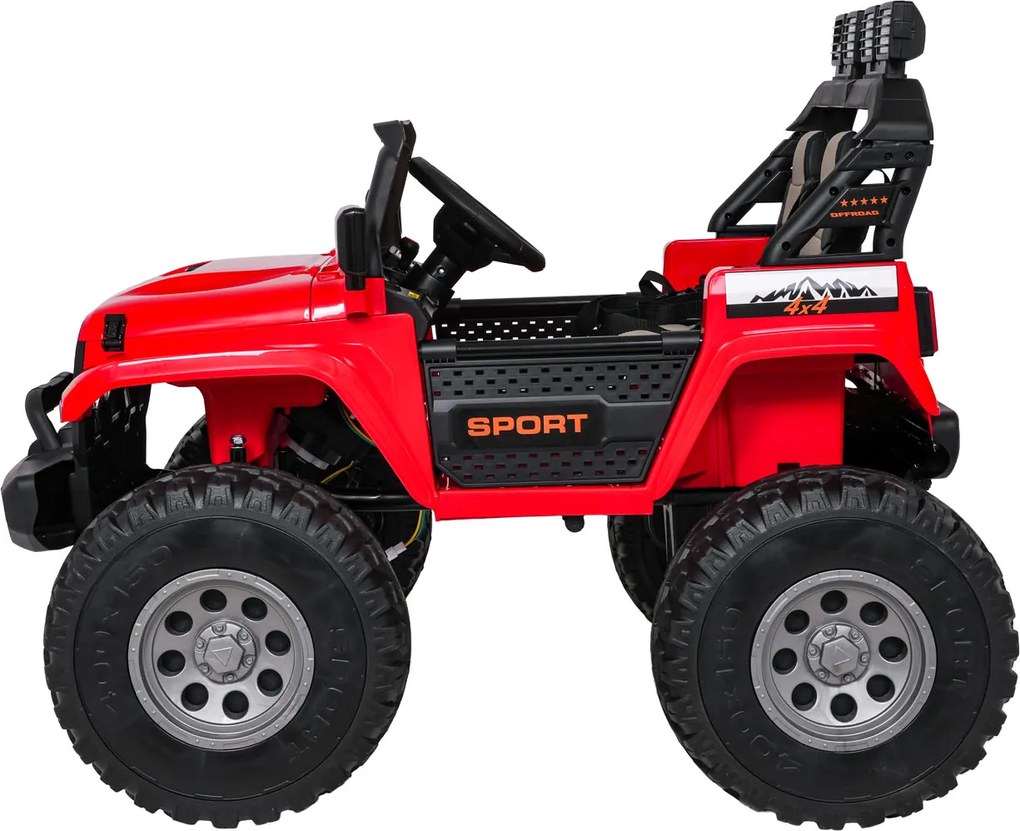 Ramiz Extrémne športové vozidlo 4x4 s variabilnou veľkosťou Červená