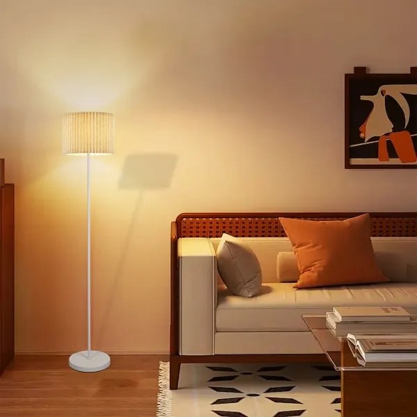 Brilagi - Stojacia lampa NORDIC WAVE 1xE27/15W/230V ľan/biela