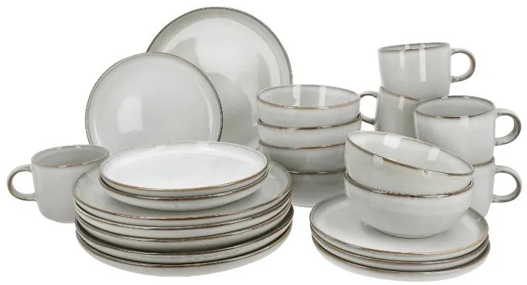 Silvercrest®  Súprava kuchynského riadu, 24-dielna (sivá)  (100395229)