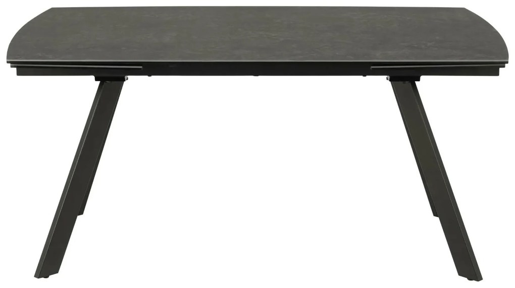 Jedálenský keramický rozkladací stôl Blackburn 160/240 cm čierny