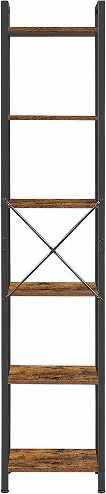 VASAGLE Vysoký úzky regál 6 políc 40 x 188 x 30 cm