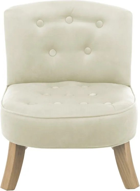 Detské kreslo ušiak béžová 17 cm Drevo