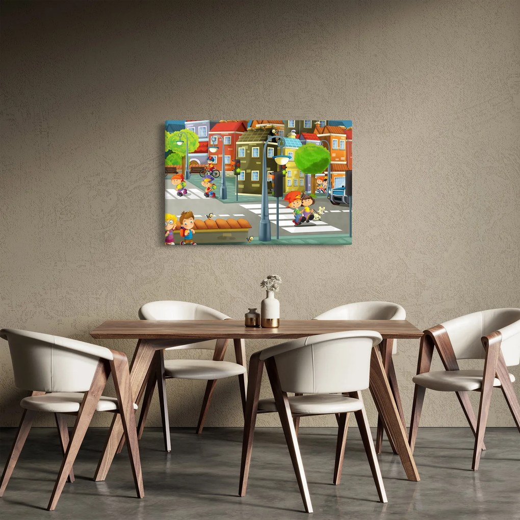 Obraz - Detské mestečko (90x60 cm)