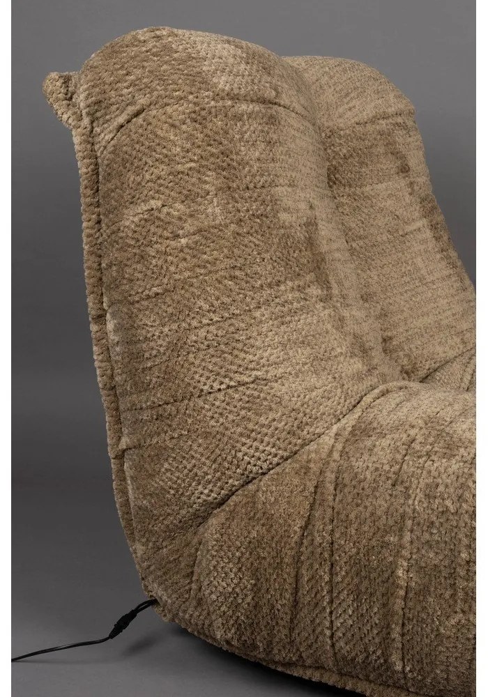 Hnedé polohovacie relaxačné kreslo Hamilton – Dutchbone