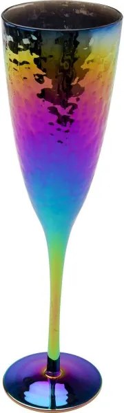 KARE DESIGN Sada 4 ks Pohár na šampanské Rainbow 26,2 × 7 × 7 cm