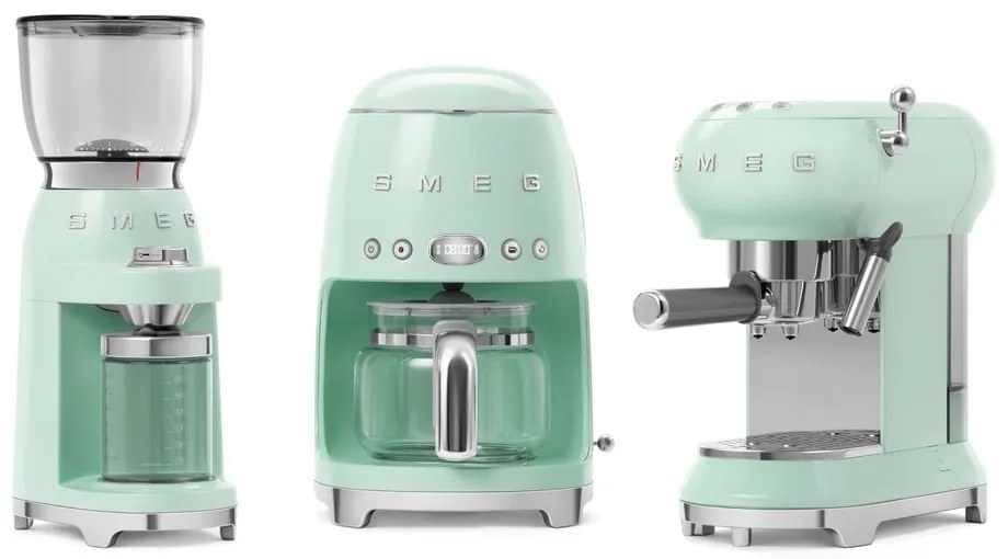 Svetlozelený kávovar na prekvapkávanú kávu Retro Style – SMEG