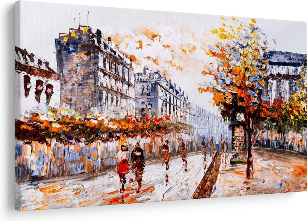 Obraz - Život v meste (90x60 cm)