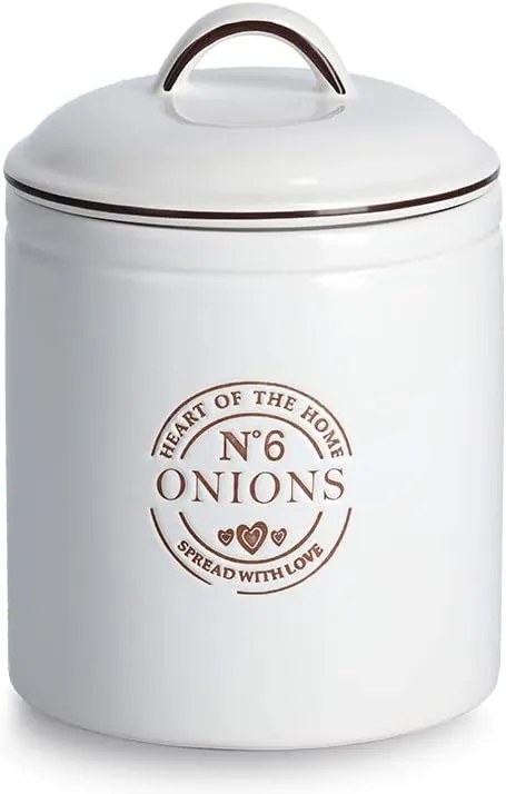 Zeller Present Keramická dóza na zemiaky s vrchnákom, biela CERAMIC, 2900 ml