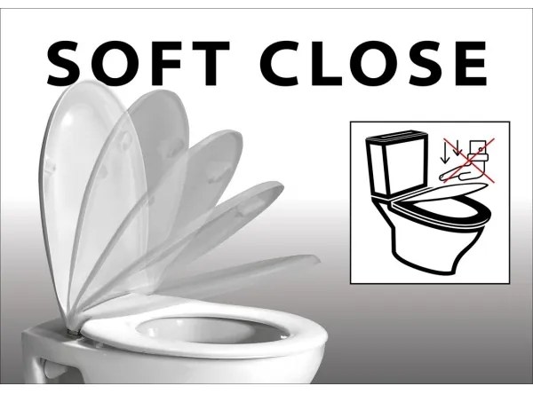 Sapho - WC sedátko PACO SoftClose, čierne