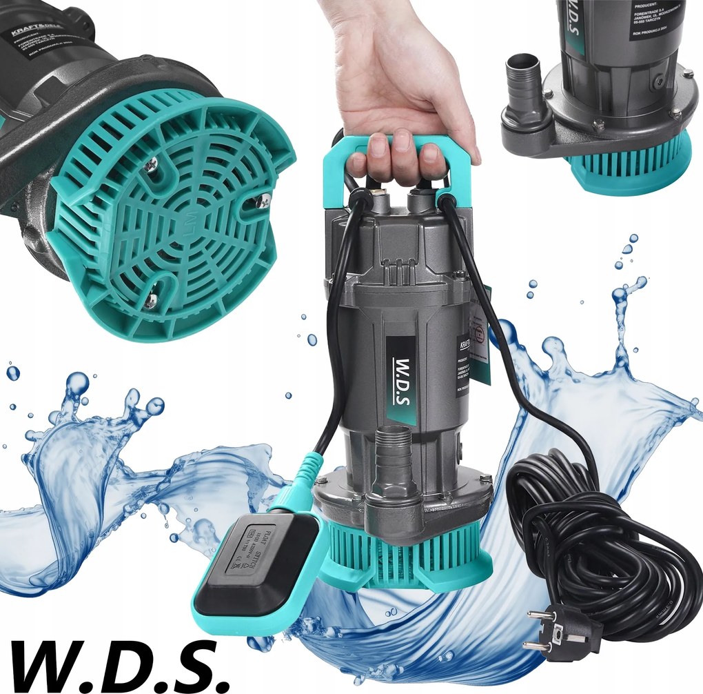 Ponorná čistá vodná pumpa 2200 W 15.000 l/h 1" 230 V Kraft&Dele