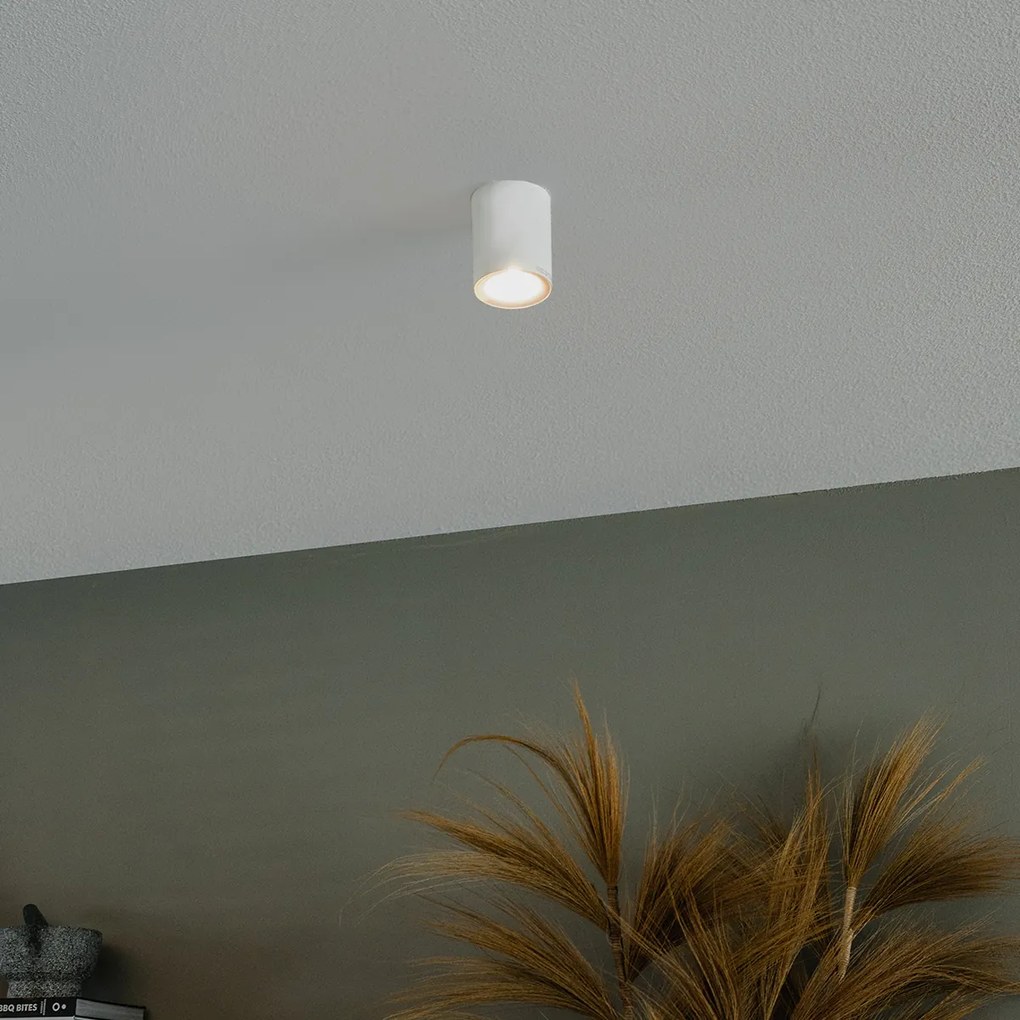 Sada 4 moderných prisadených bodových svetiel biela GU10 50mm - Ronda