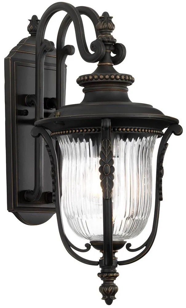 Elstead KL-LUVERNE2-M - Vonkajšie nástenné svietidlo LUVERNE 1xE27/100W/230V IP44