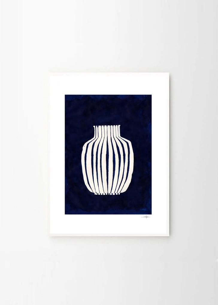 THE POSTER CLUB Autorský plagát Blue Vase by Ana Frois 30 x 40 cm