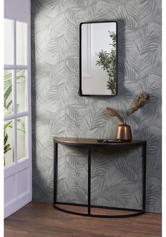 Kovový konzolový stolík v bronzovej farbe 42x100 cm Peto – Light &amp; Living