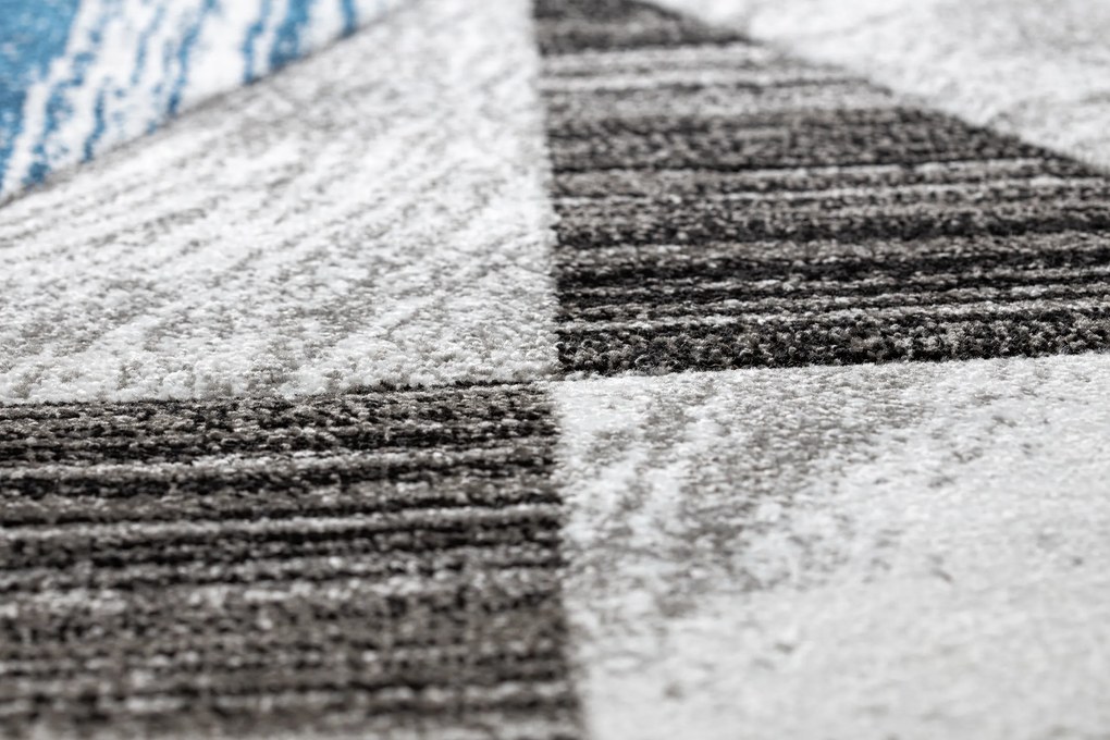 Koberec ALTER Nano trojuholníky, modrý