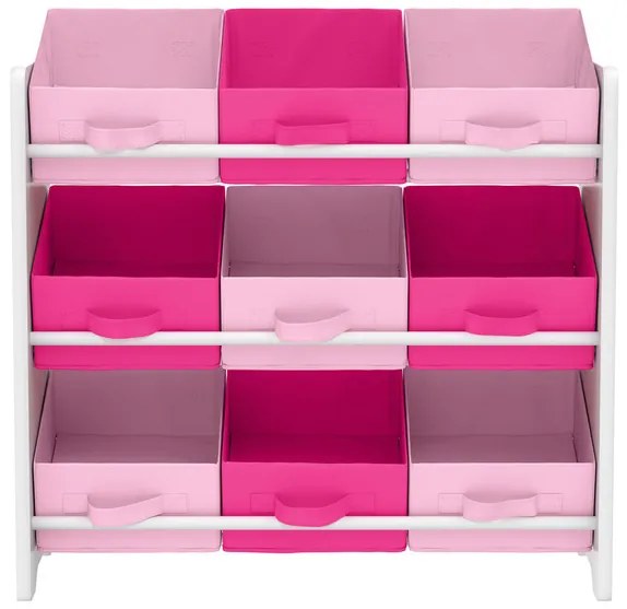 LIVARNO home Skladovací regál s 9 textilnými boxami (dievča) (100351417)