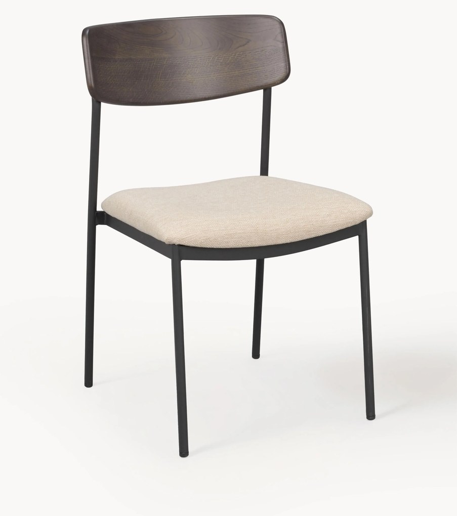 Čalúnené stoličky z dubového dreva Maymont, 2 ks