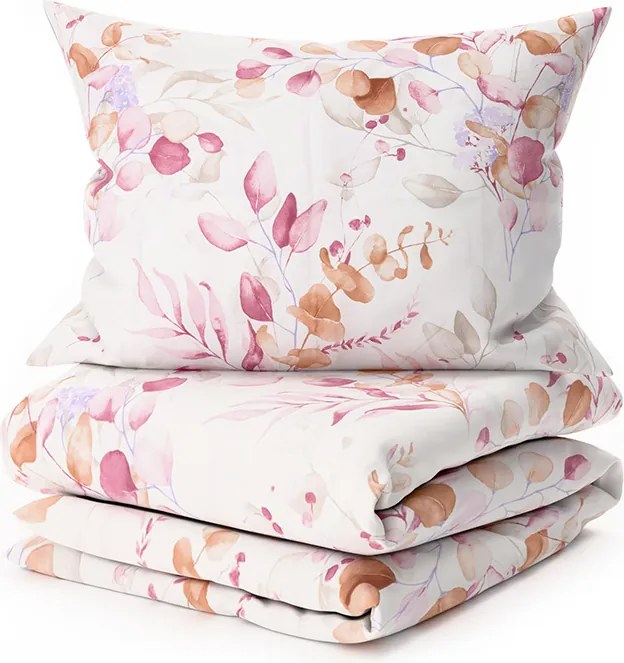 Obliečky z mikrovlákna FLORANY biele Rozmer obliečky: 2 ks 70 x 90 cm | 200 x 220 cm