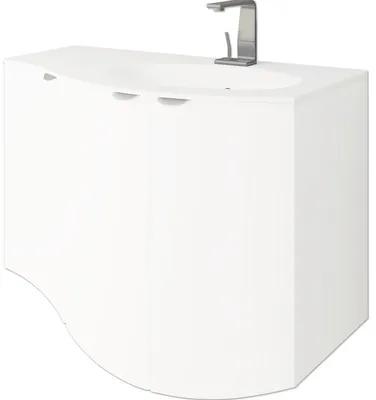 Závesná kúpeľňová skrinka Baden Haus ONDA biela