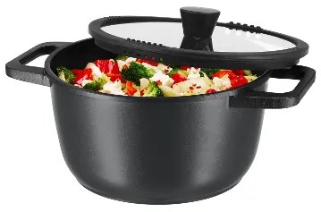 Silvercrest®  Hrniec z hliníkovej zliatiny, 24 cm (čierna)  (100390959)