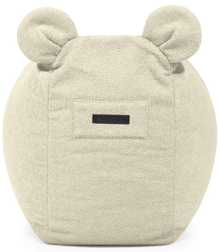 Hnedý detský sedací vak z textílie buklé Snug 130 Bear – SLOWDOWN