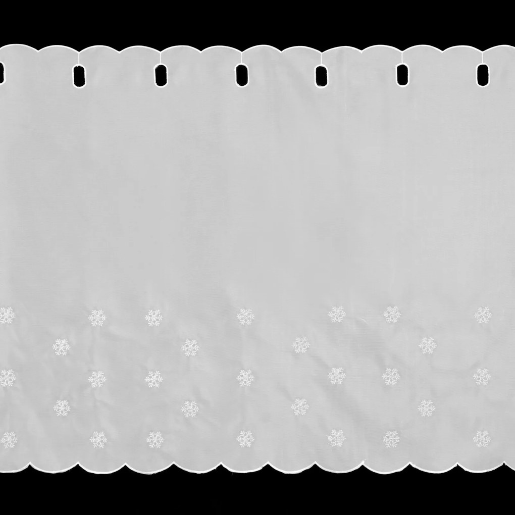 KRÁTKA ZÁCLONA NA PÚTKACH XMAS20 150X70 CM VZOROVANÁ
